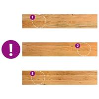 Vensterbanken 2 st 80x15x2 cm massief eikenhout lichtbruin - thumbnail