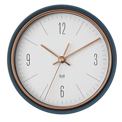TFA Dostmann 60.3547.20 Wandklok Zendergestuurd 22.3 cm x 70 mm Petrol, Groen