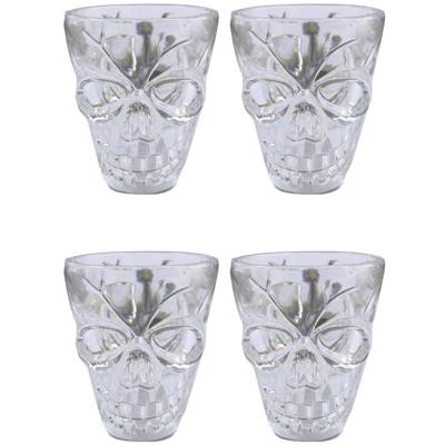 Funny Fashion 74689 4x shotglaasje doodskop Funny Fashion 74689 4x shotglaasje doodskop