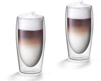 Scanpart dubbelwandige koffieglazen 350 ml 2 stuks Koffie accessoire Transparant - thumbnail