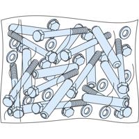Schneider Electric PrismaSeT-P, schroeven en accessoires, voor het oprijpen van de basismast, (10 stuks) 1 stuk(s) - thumbnail