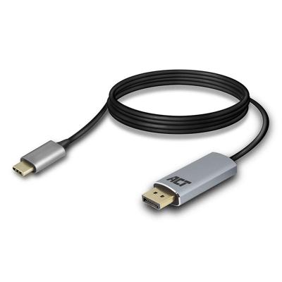 USB-C naar DisplayPort kabel 1,8m verguld ACT AC7035