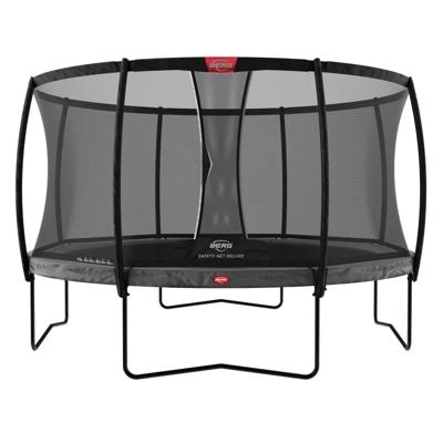 BERG Trampoline Champion met Veiligheidsnet - Safetynet Deluxe - 380 cm - Grijs - met Airflow Springmat - Twinspring BERG Trampoline Champion met Veiligheidsnet - Safetynet Deluxe - 380 cm - Grijs - met Airflow Springmat - Twinspring