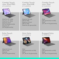 Logitech Combo Touch QWERTY US International Smart Connector Grijs - thumbnail