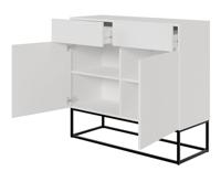 NADUVI Collection Vesper Opbergkast met Lades - Wit / Zwart - thumbnail