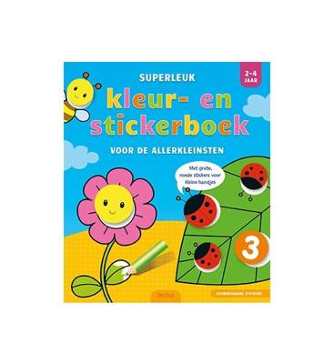 Deltas Superleuk kleur- en stickerboek voor de allerkleinsten