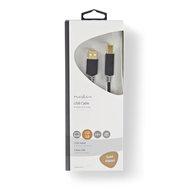 Nedis USB-Kabel | USB-A Male | USB-B Male | 480 Mbps | 2 m | 1 stuks - CCBW60100AT20 CCBW60100AT20