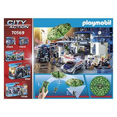 Playmobil city action politiehelikopter - parachute achtervolging - 70569 Playmobil city action politiehelikopter - parachute achtervolging - 70569