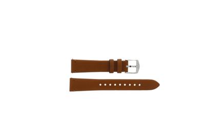 Horlogeband Fossil FTW5027 Leder Bruin 16mm