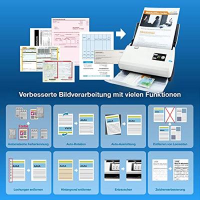 Plustek SmartOffice PN30U Documentscanner duplex 216 x 5080 mm 600 x 600 dpi 30 pag./min. RJ45, USB-A 2.0