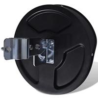 VidaXL Verkeersspiegel voor buiten 30 cm pc-kunststof zwart - thumbnail