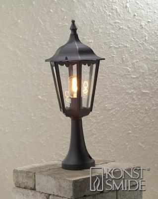 KonstSmide Klassieke sokkellampFirenze zwart - 7214-750