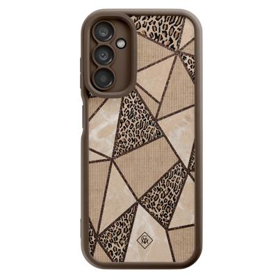 Samsung Galaxy A14 bruine case - Leopard abstract Samsung Galaxy A14 bruine case - Leopard abstract