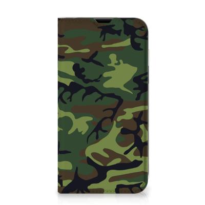 iPhone 13 | Hoesje met Magneet | Army Dark