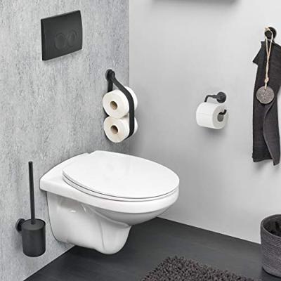 Tiger Urban Toiletaccessoireset Toiletborstel met houder Toiletrolhouder zonder klep Handdoekhaak Zwart 1316900703