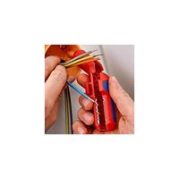 Knipex Universeel stripgereedschap | totale lengte 130 mm voor linkshandig | 1 stuk - 16 95 02 SB - 16 95 02 SB - thumbnail