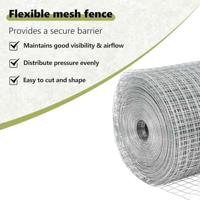 VidaXL Afrasteringspaal zilver 10 x 1,5 m (19 x 19 mm gaas) staal - thumbnail