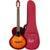 Flight Royal Series Navigator EQ-A Baritone elektrisch-akoestische ukelele met gigbag - thumbnail