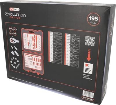 KS Tools 9170795 917.0795 Dopsleutelset 195-delig