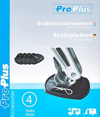 ProPlus Stabilisatievoeten met borgpen zwart 4 stuks