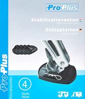 ProPlus Stabilisatievoeten met borgpen zwart 4 stuks - thumbnail