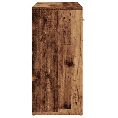 Dressoir 88x30x64 cm bewerkt hout oud houtkleurig Dressoir 88x30x64 cm bewerkt hout oud houtkleurig