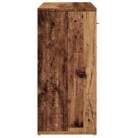 Dressoir 88x30x64 cm bewerkt hout oud houtkleurig - thumbnail