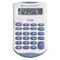 Texas Instruments Zak rekenmachine ti-501 blauw, wit 8 karakters - thumbnail