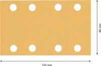 Bosch Accessoires Expert C470 schuurpapier voor vlakschuurmachines 80 x 133 mm, K120 10-delig - 2608900881 - thumbnail