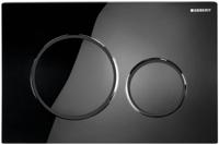 Bedieningsplaat Geberit Sigma 20 2-Toets Spoeling Zwart - thumbnail