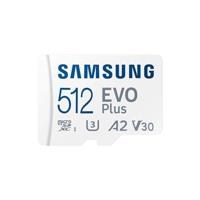 Samsung EVO Plus microSD-kaart Retail 512 GB UHS-I, v30 Video Speed Class, A2 Application Performance Class Incl. SD-adapter - thumbnail