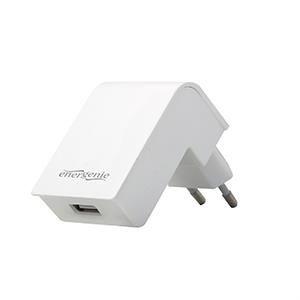 Universele USB lader, 1X USB, 2.1A, wit