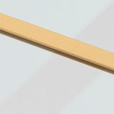 VidaXL Schuifdeur 90x205 cm helder esg-glas en aluminium goudkleurig
