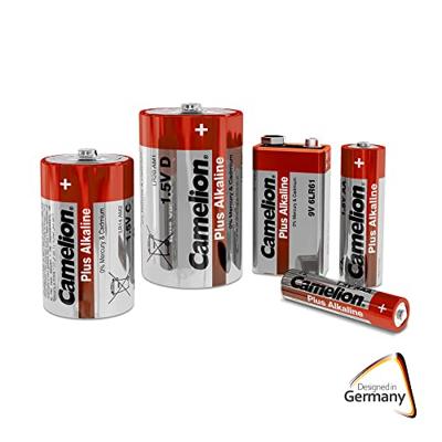 Camelion 11104006 Plus alkaline batterij LR06 (Mignon, AA, pak van 40) rood/goud