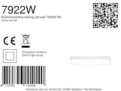 Steinhauer Keukenkast lampKitchie 35cm 5,5w wit - 7922W