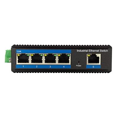 LogiLink NS200P - Industriële Fast Ethernet Switch, 5-poorts 10/100 Mbps, met PoE (Power Over Ethernet)