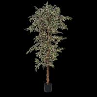 Mica Decorations Ficus Kunstplant - H180 x Ø90 cm - Groen Bont - thumbnail