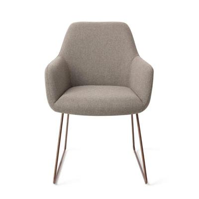 Jesper Home Eetkamerstoel 'Hiroo' Slide Rose, kleur Foggy Fusion