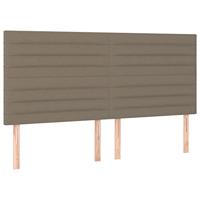 Boxspring met matras stof taupe 180x200 cm - thumbnail