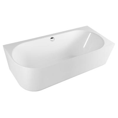 Ligbad Polysan Sussi Gegoten Marmer 160x70x49,5 cm Asymmetrisch Rechts Wit Ligbad Polysan Sussi Gegoten Marmer 160x70x49,5 cm Asymmetrisch Rechts Wit