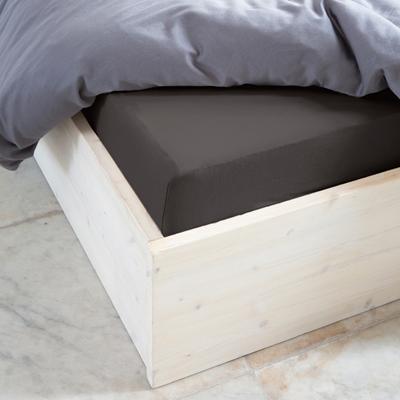Walra Hoeslaken Jersey Stretch Antraciet-140 x 200/210 cm Walra Hoeslaken Jersey Stretch Antraciet-140 x 200/210 cm