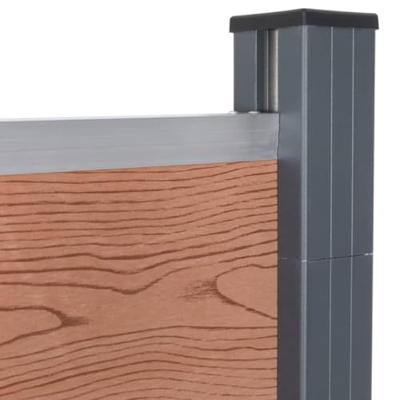 Schuttingpaneelset 180x186 cm HKC bruin