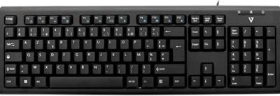 Toetsenbord - PS/2, USB - Frans (AZERTY) - zwart Toetsenbord - PS/2, USB - Frans (AZERTY) - zwart