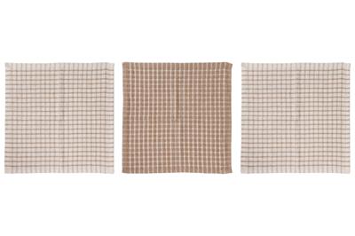 Cosy & Trendy Vaatdoekjes Stoff Sand 30 x 30 cm - 3 Stuks