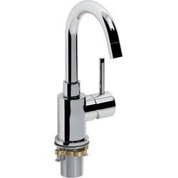 Clou XO wastafelmengkraan 6.8x21.1cm type 1 met draaibare uitloop chroom CL/06.14001.29