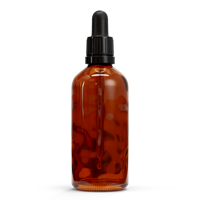 Glazen fles - Bruin (incl. varierende doppen) - thumbnail