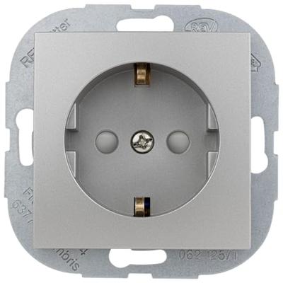 REV 0208022300 Wandcontactdoos Inzetstuk Studio Platina 1 stuk(s)