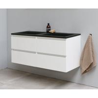 On-Line Onderkast - 120 cm - Voorgemonteerd - Ladestructuur - Acryl Wastafel - zonder Kraangat - Hoogglans Wit - thumbnail