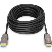 Digitus AK-330126-150-S HDMI-kabel HDMI Aansluitkabel HDMI-A-stekker, HDMI-A-stekker 15.00 m Zwart 8K UHD, Afgeschermd (dubbel) - thumbnail