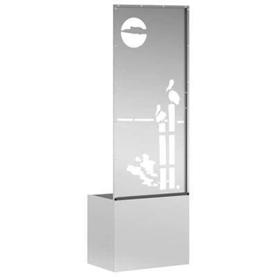 VidaXL Tuin privacy screen fretwerk zilver 50 x 32 x 150 cm